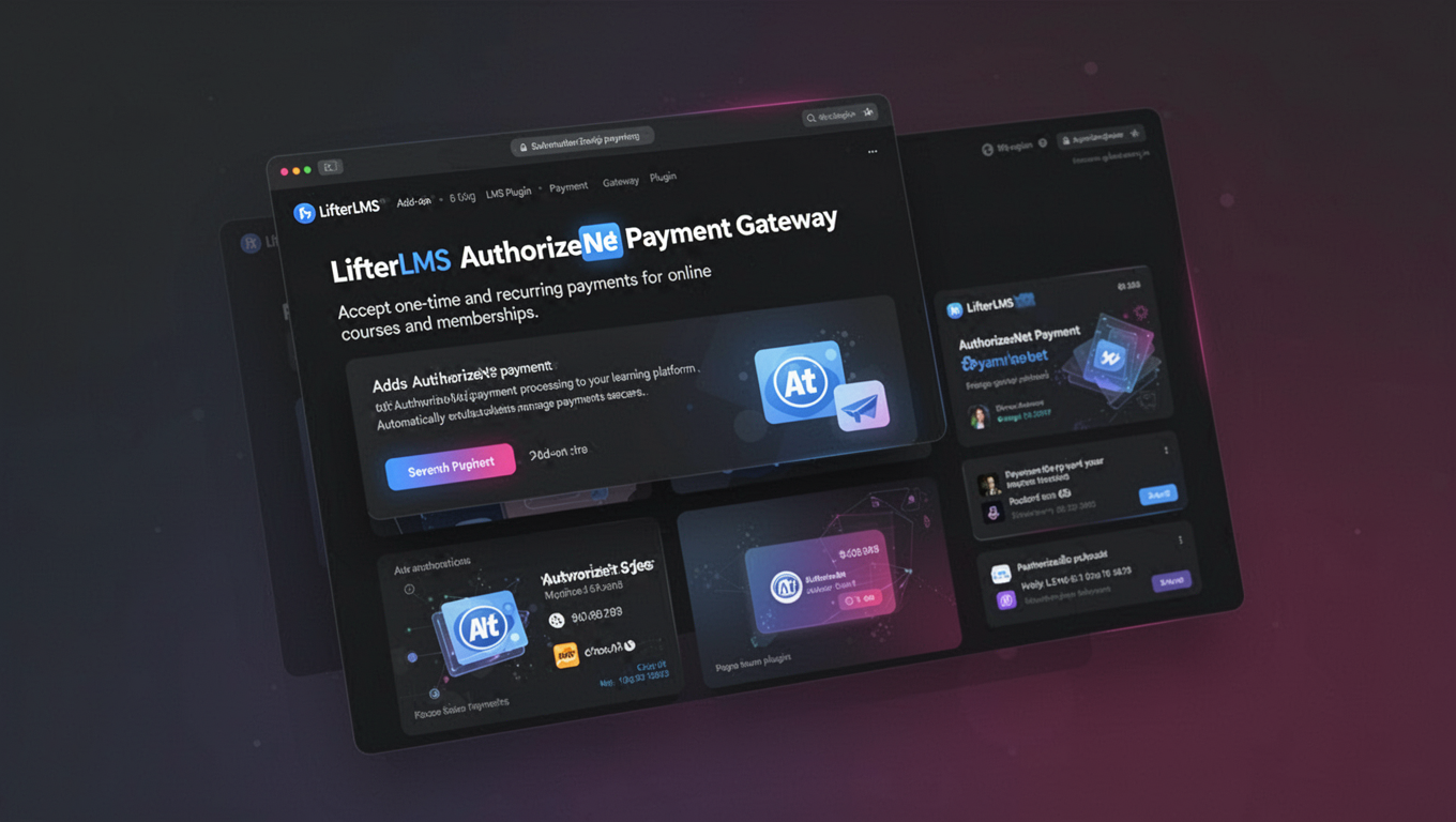 Preview of LifterLMS Authorize.Net Payment Gateway