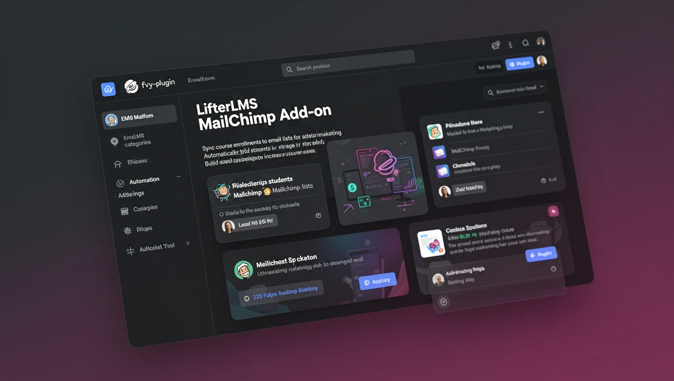 Preview of LifterLMS MailChimp Add-on