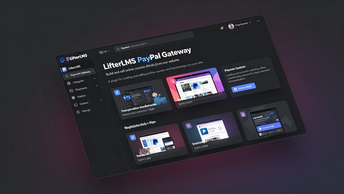 Preview of LifterLMS PayPal Gateway