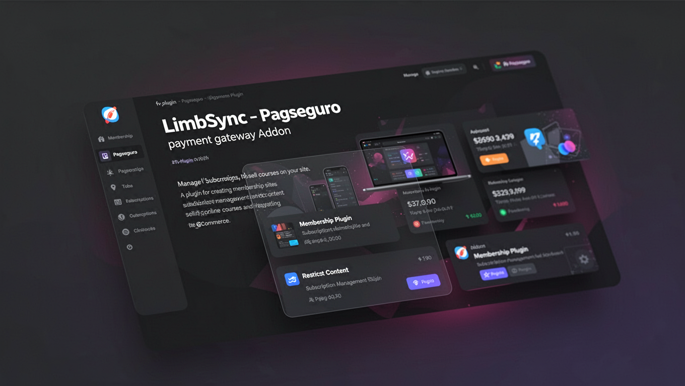 Preview of LimbSync - Pagseguro payment gateway Addon