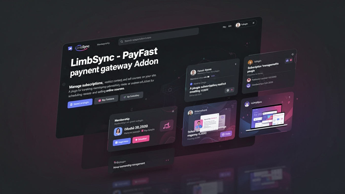Preview of LimbSync - PayFast payment gateway Addon