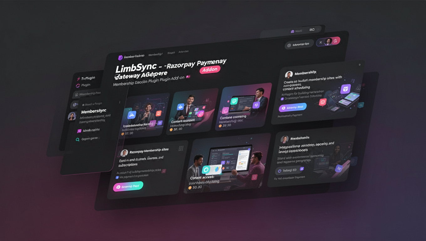 Preview of LimbSync - Razorpay payment gateway Addon