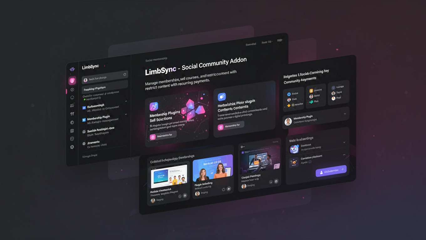 Preview of LimbSync - Social Community Addon