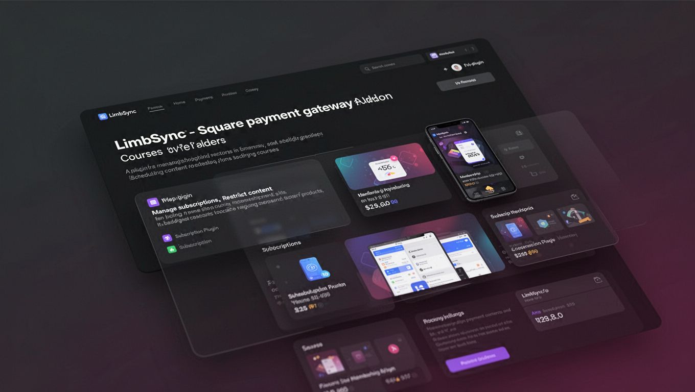 Preview of LimbSync - Square payment gateway Addon