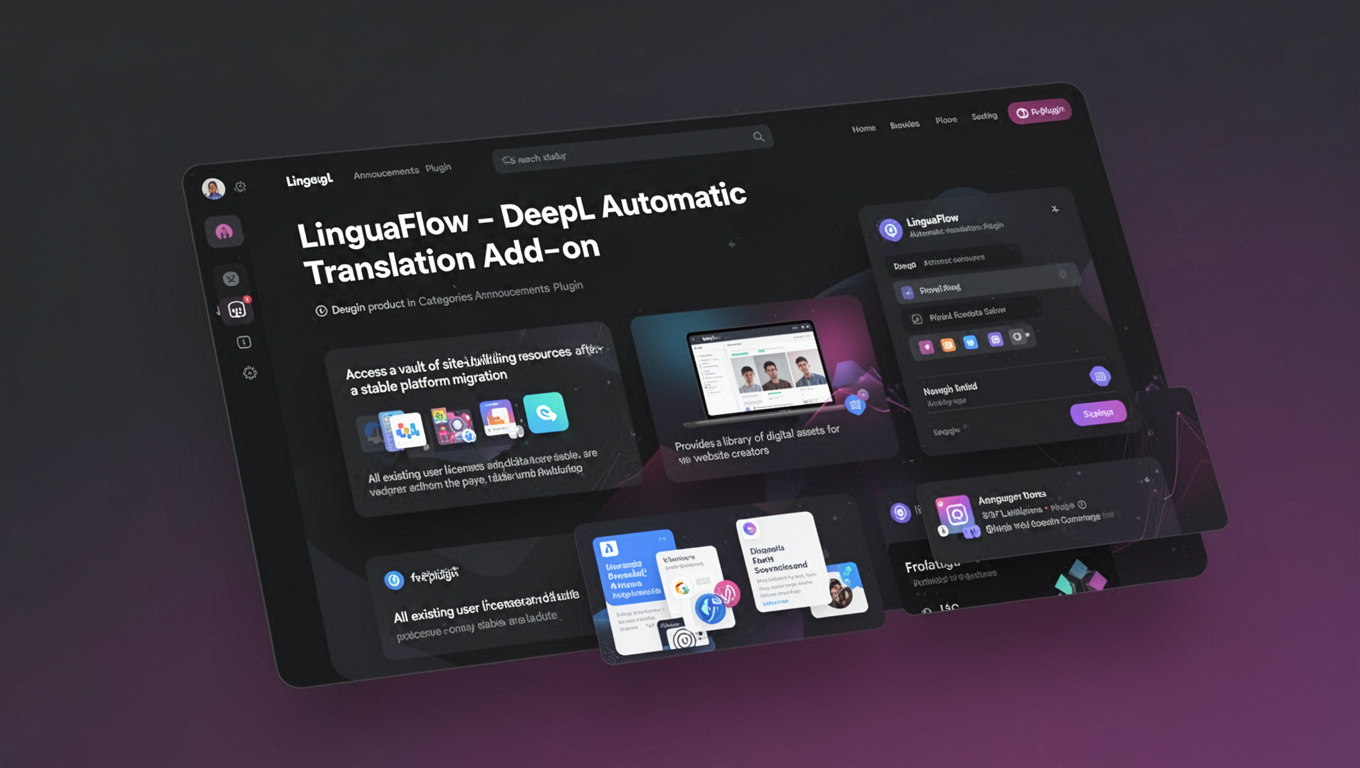 Preview of LinguaFlow - DeepL Automatic Translation Add-on