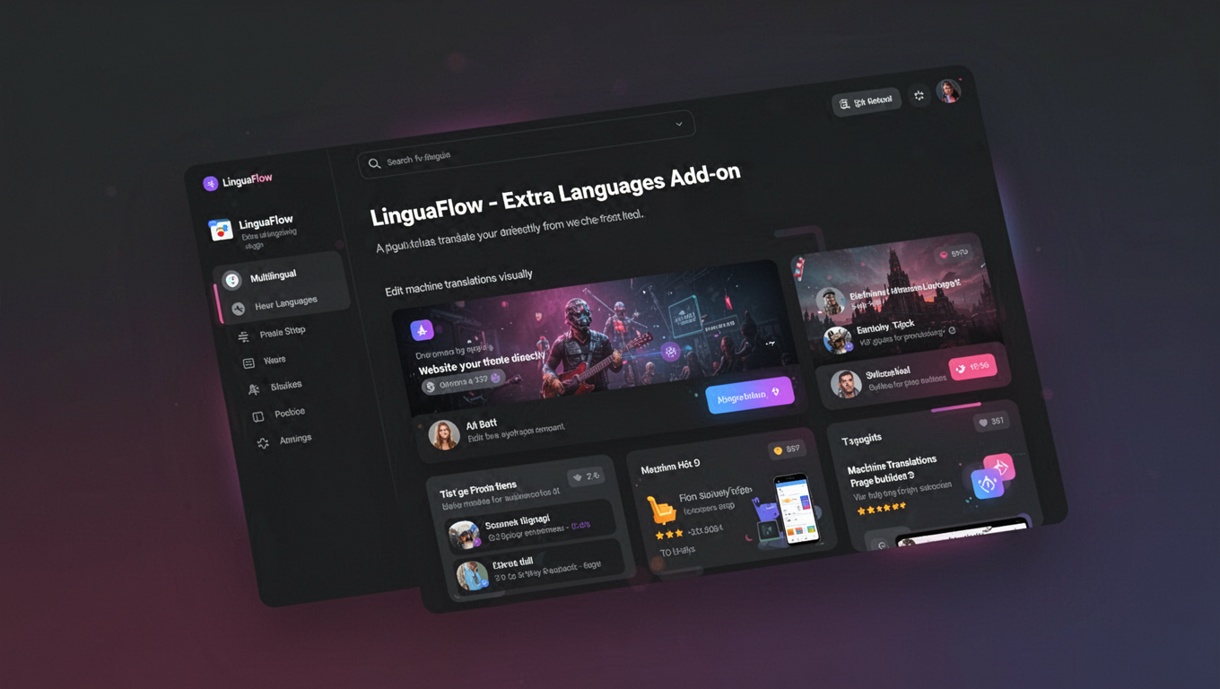 Preview of LinguaFlow - Extra Languages Add-on