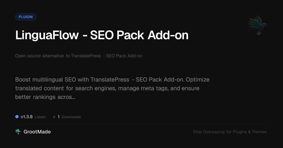 Preview of LinguaFlow - SEO Pack Add-on
