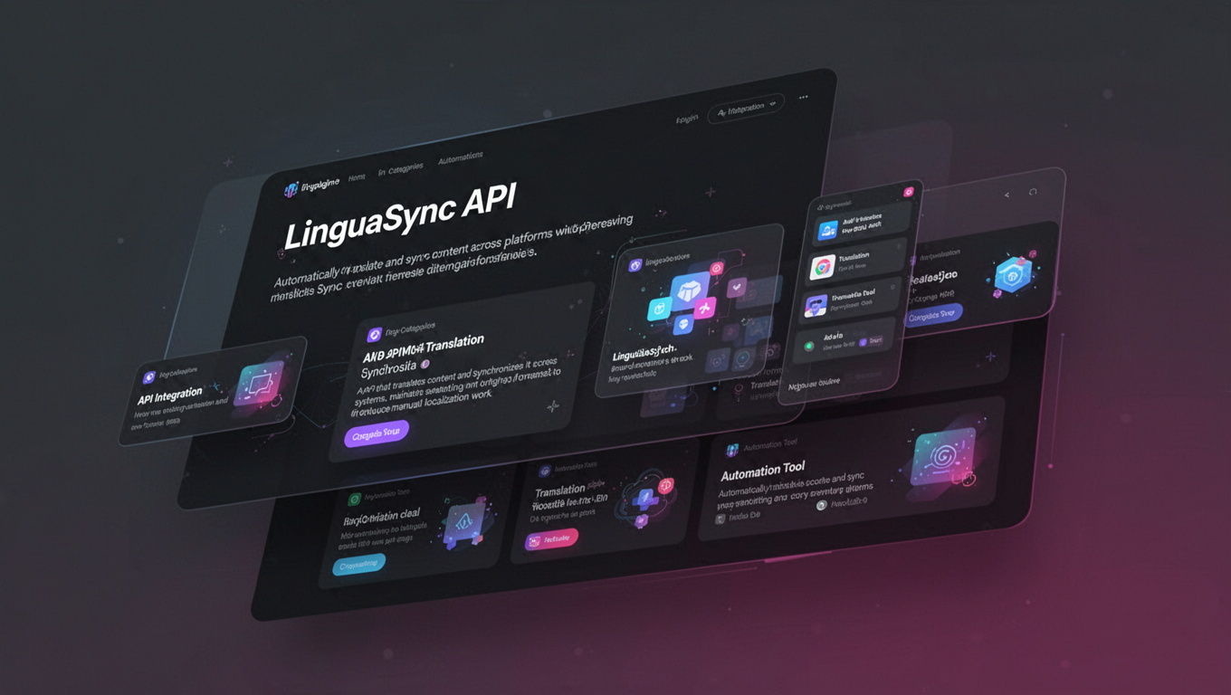 Preview of LinguaSync API