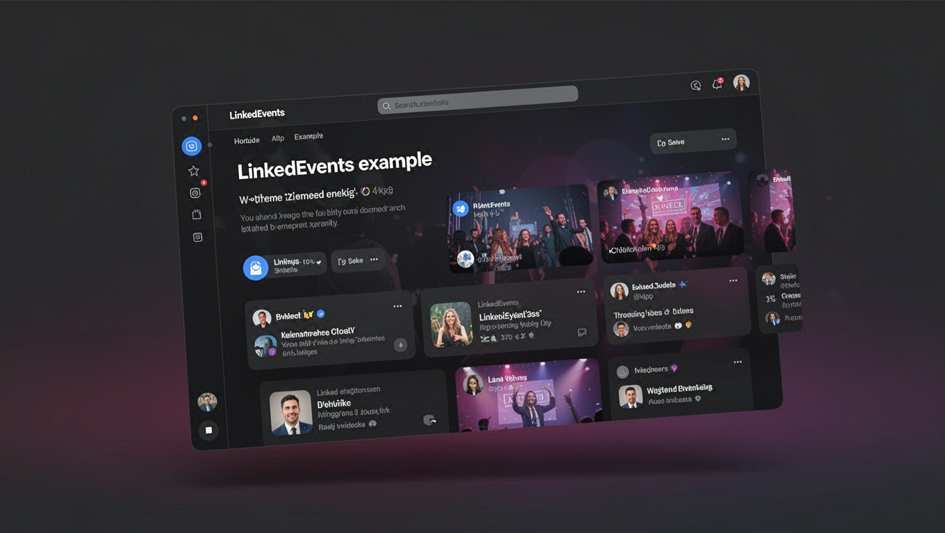 Preview of LinkedEvents example