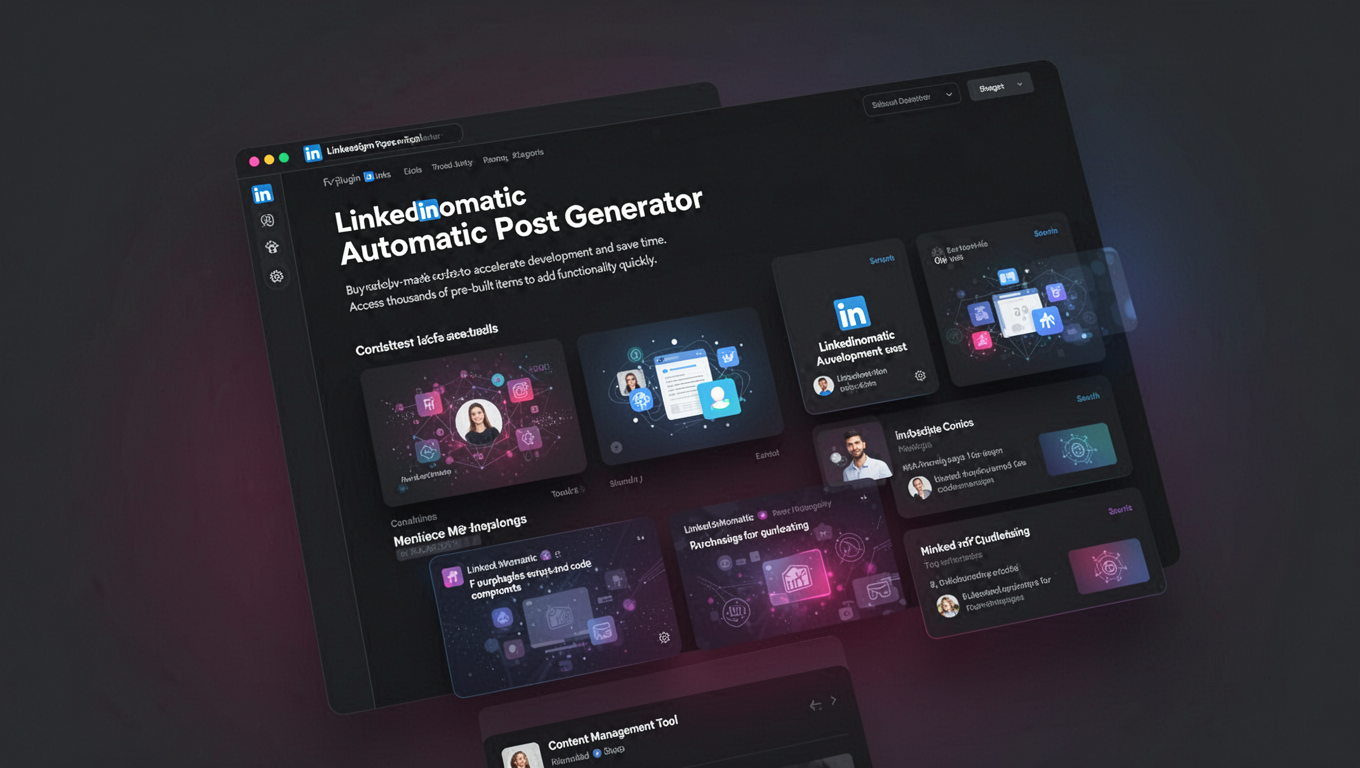 Preview of Linkedinomatic Automatic Post Generator