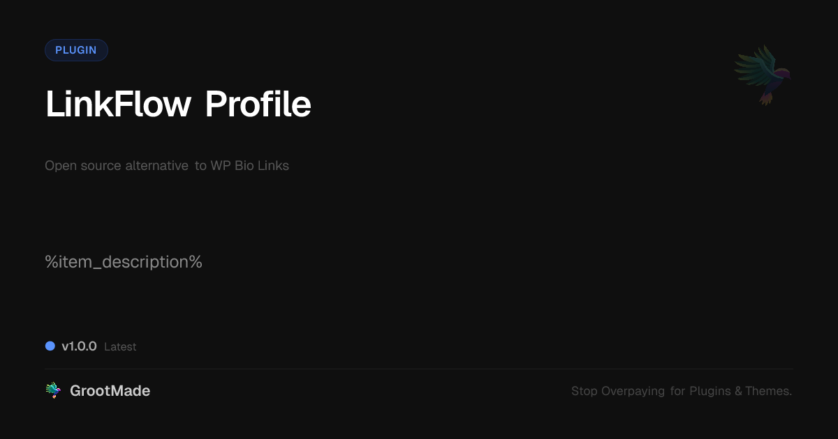 Preview of LinkFlow Profile