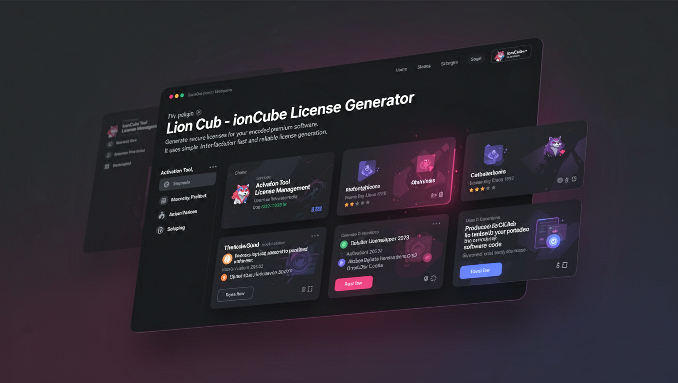 Preview of Lion Cub - ionCube License Generator