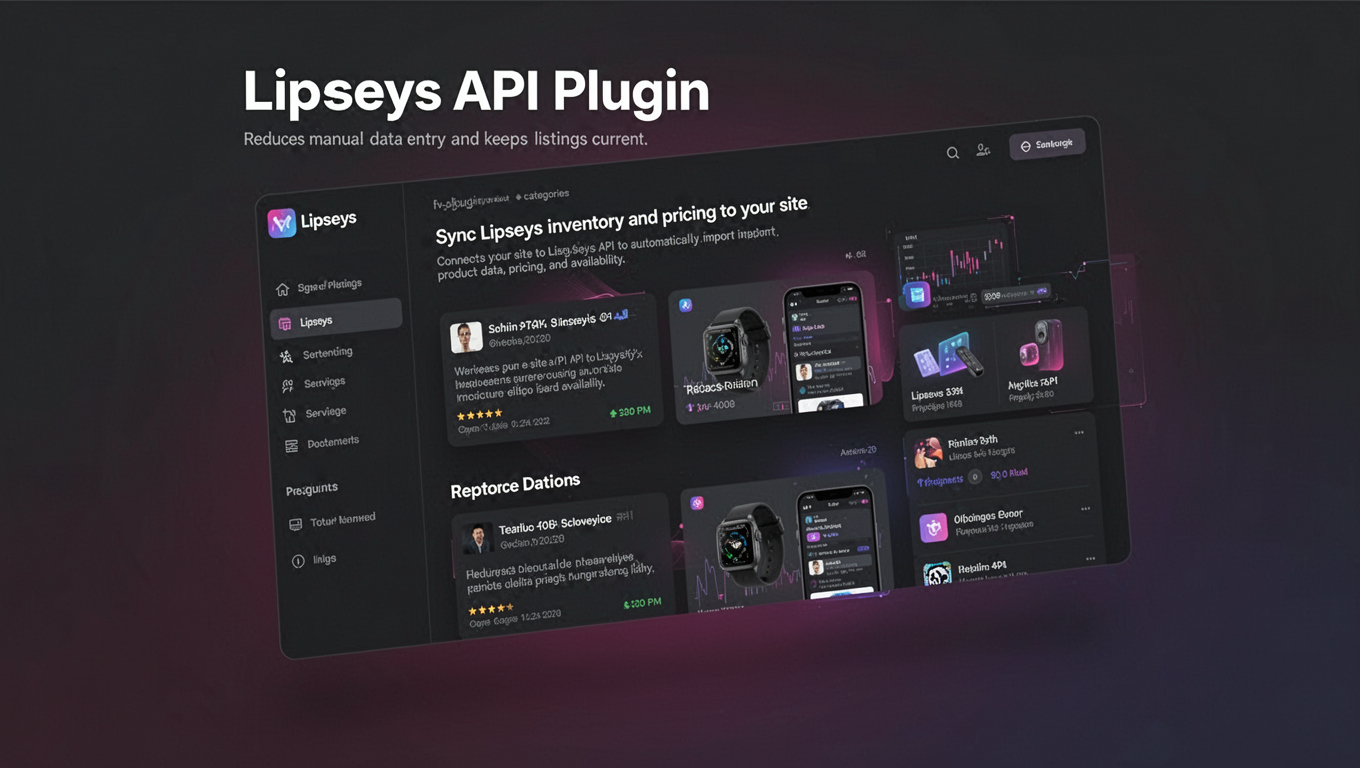 Preview of Lipseys API Plugin