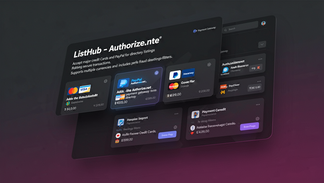 Preview of ListHub - Authorize.net