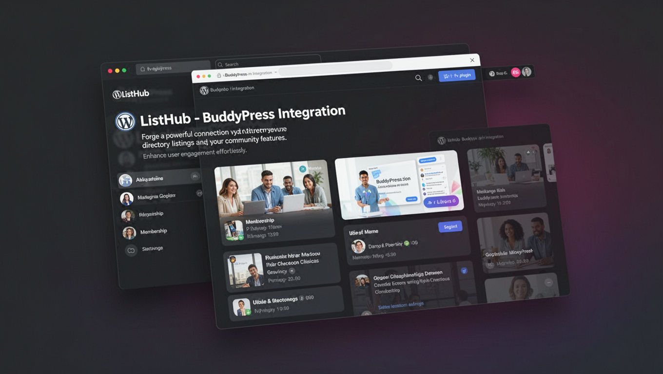 Preview of ListHub - BuddyPress Integration