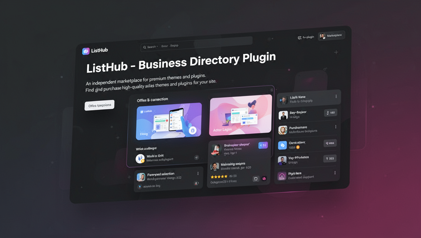Preview of ListHub - Business Directory Plugin