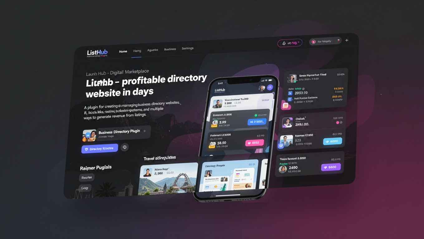 Preview of ListHub - Digital Marketplace