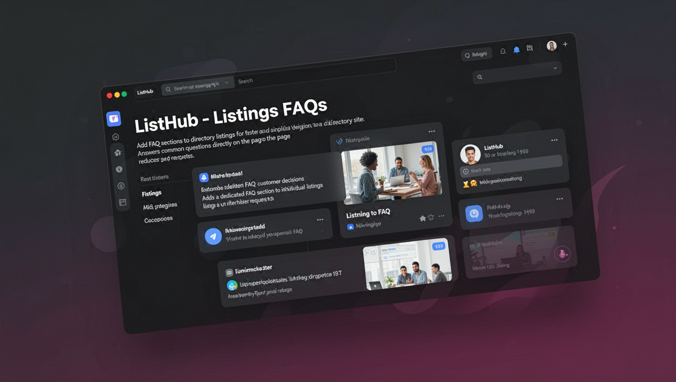 Preview of ListHub - Listings FAQs