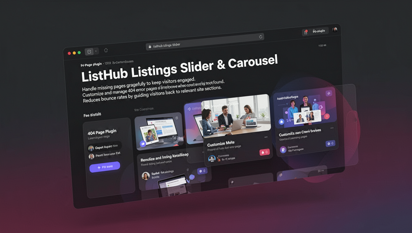Preview of ListHub Listings Slider & Carousel
