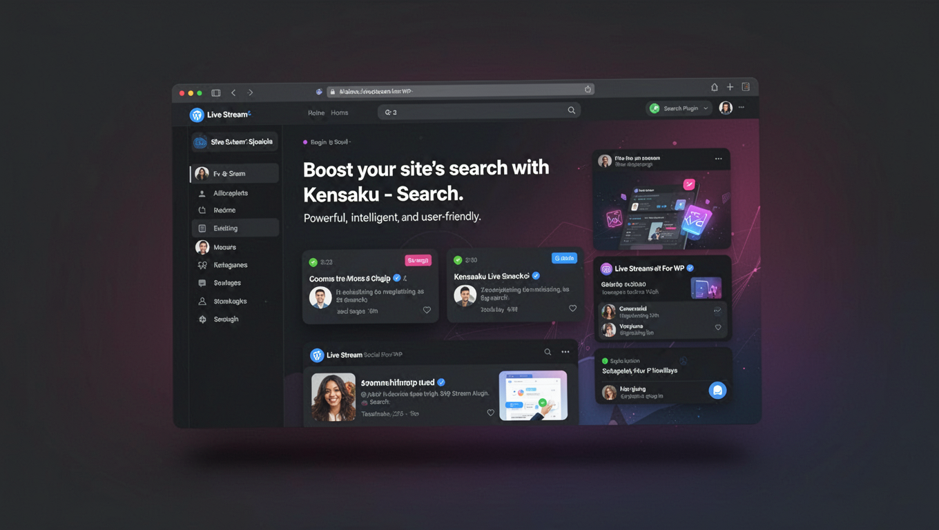 Preview of Live Stream Social For WP