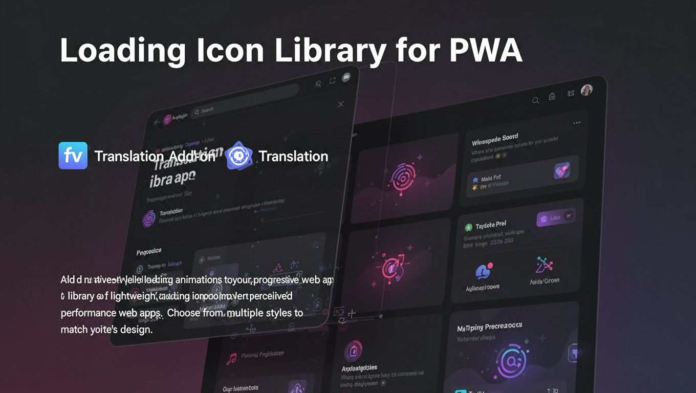 Preview of Loading Icon Library for PWA
