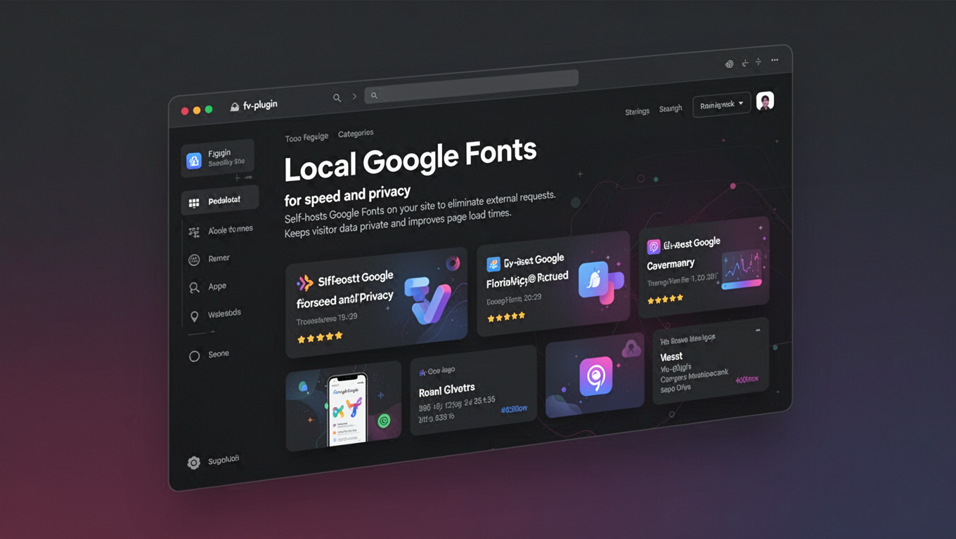 Preview of Local Google Fonts