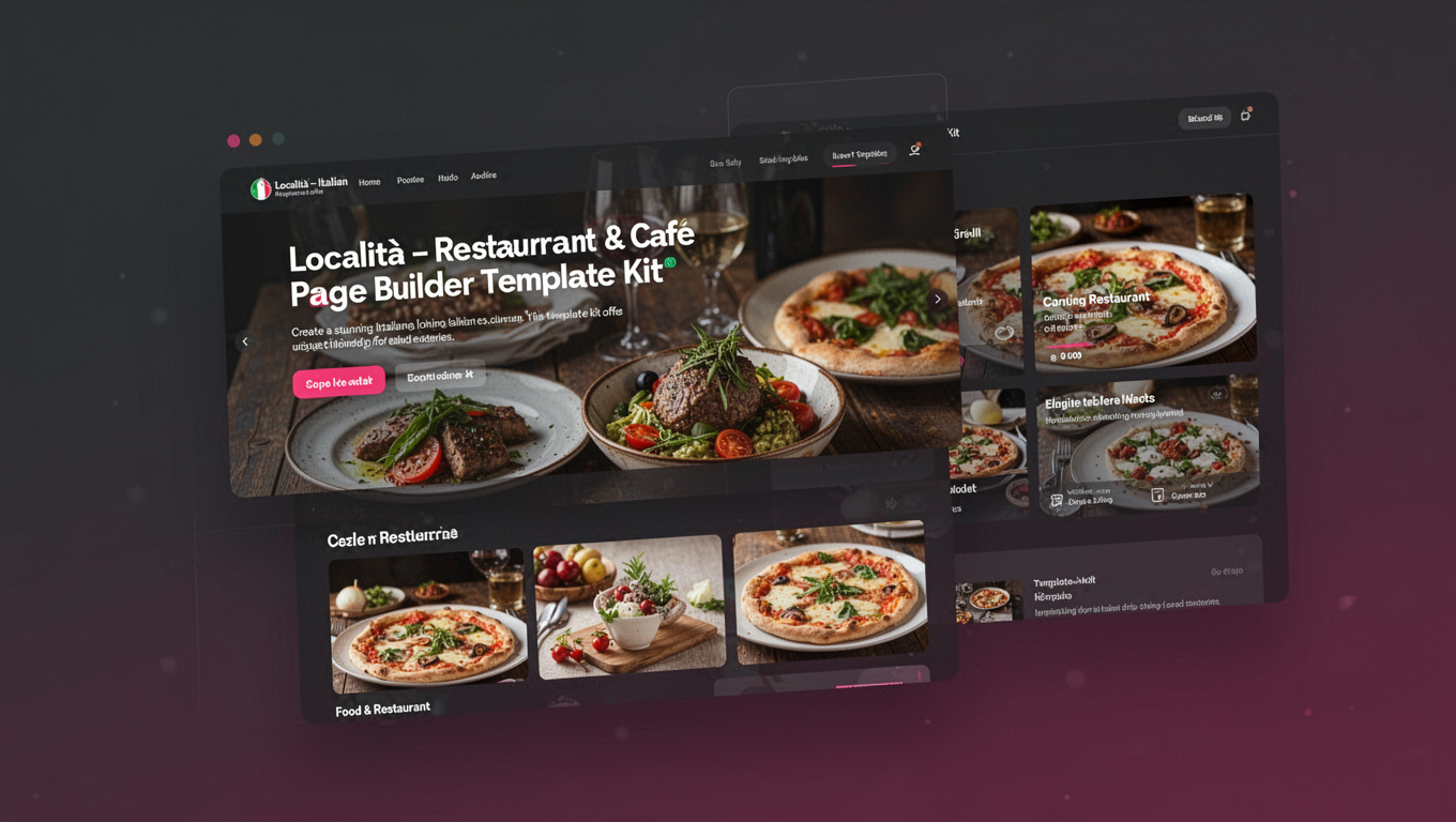Preview of Località – Italian Restaurant & Cafe Elementor Template Kit