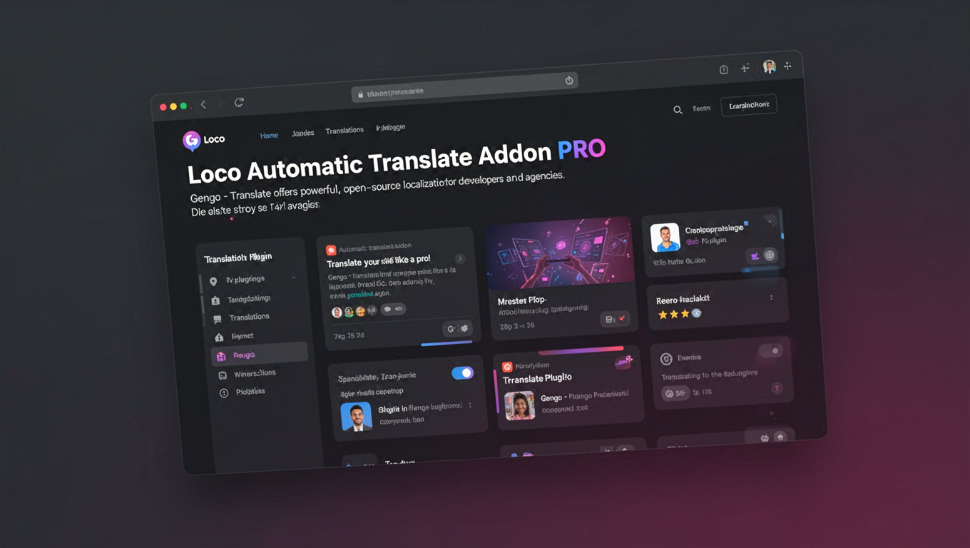 Preview of Loco Automatic Translate Addon PRO