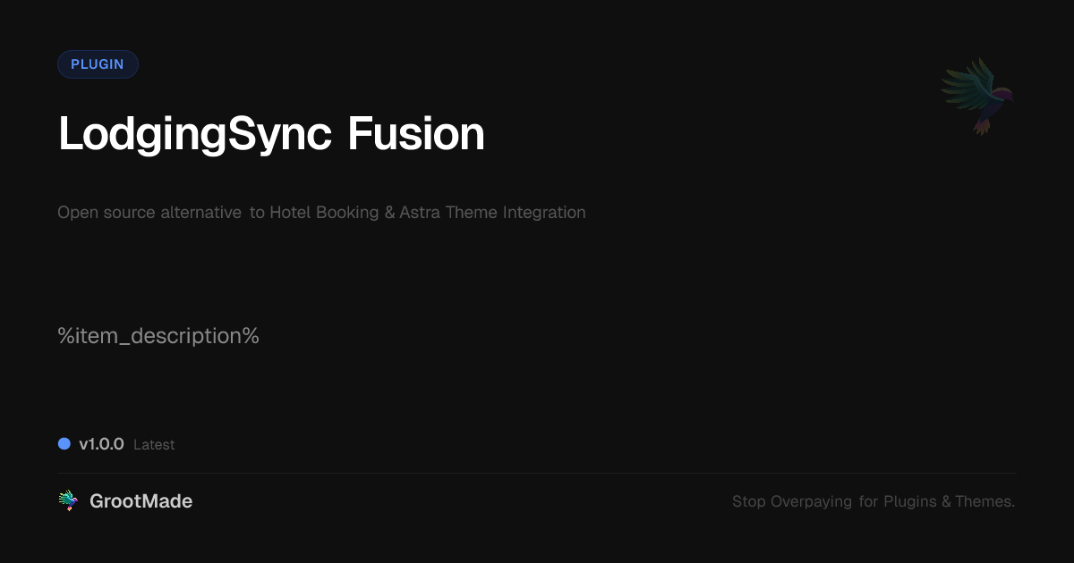Preview of LodgingSync Fusion