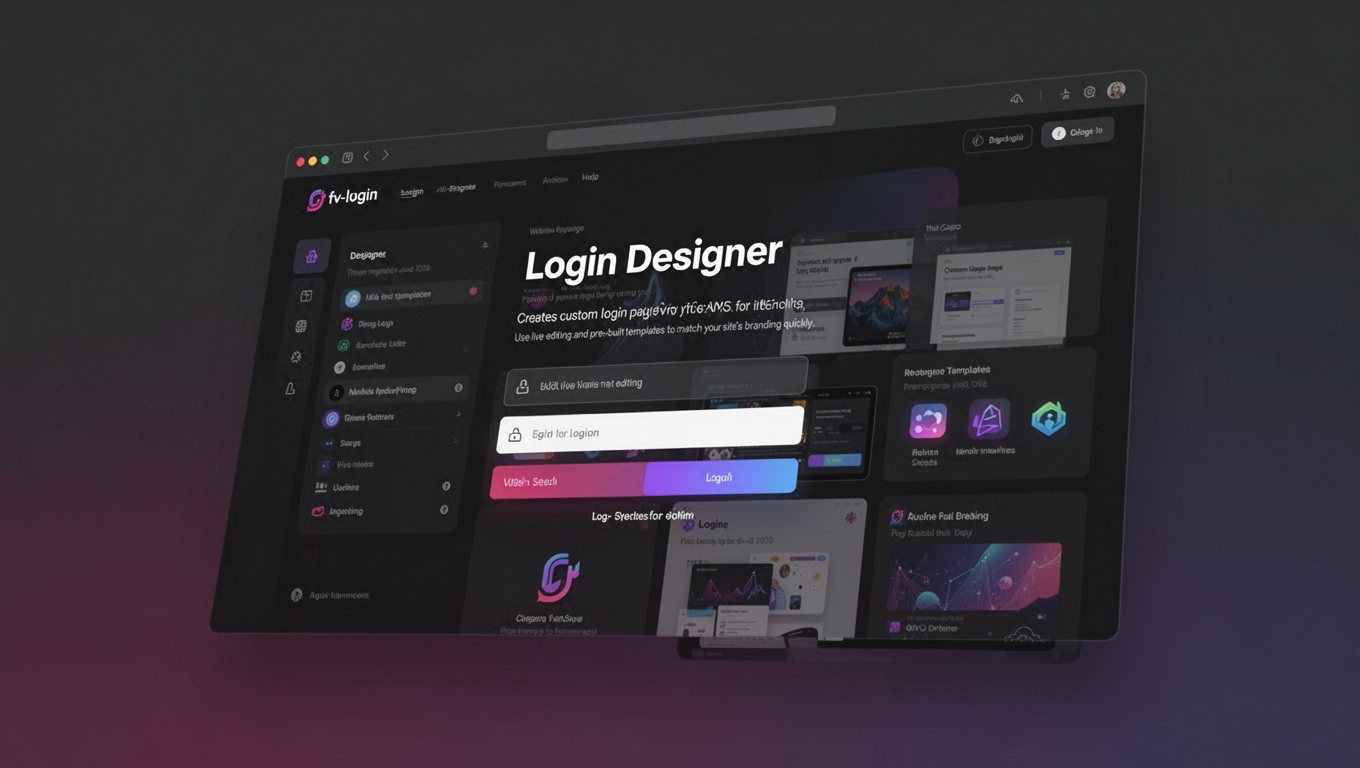 Preview of Login Designer