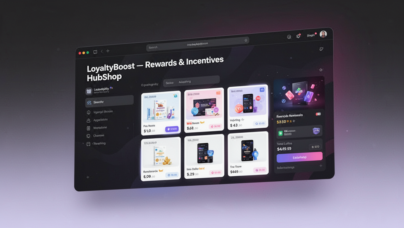 Preview of LoyaltyBoost — Rewards & Incentives HubShop