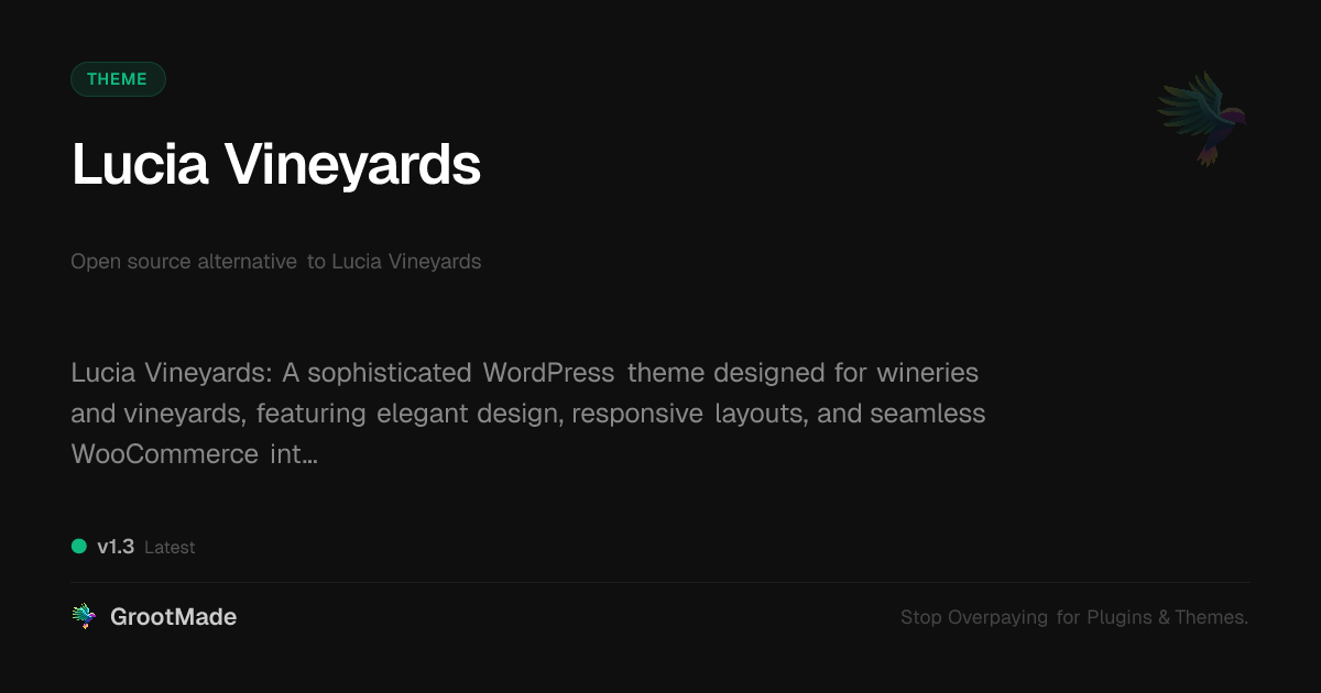 Preview of Lucia Vineyards