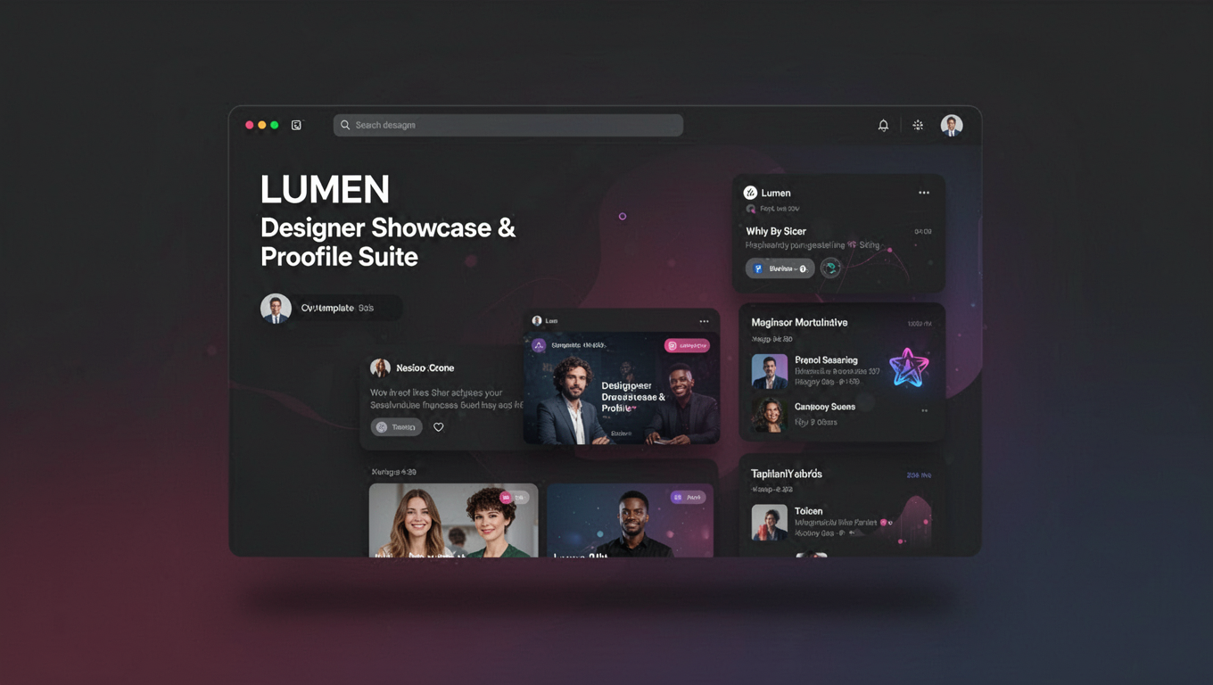 Preview of LUMEN - Designer Showcase & Profile Suite