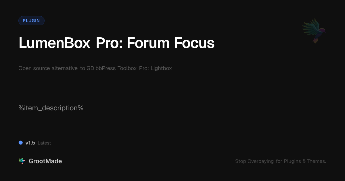 Preview of LumenBox Pro: Forum Focus