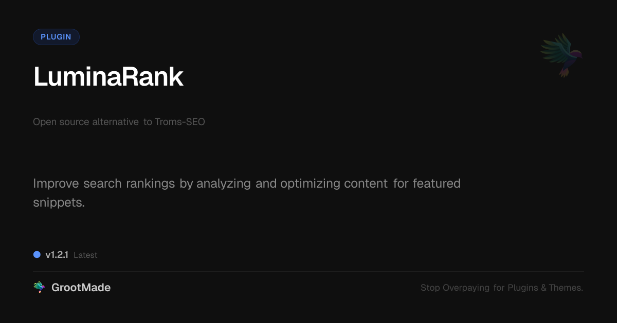 Preview of LuminaRank