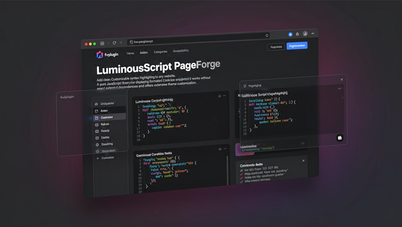 Preview of LuminousScript PageForge