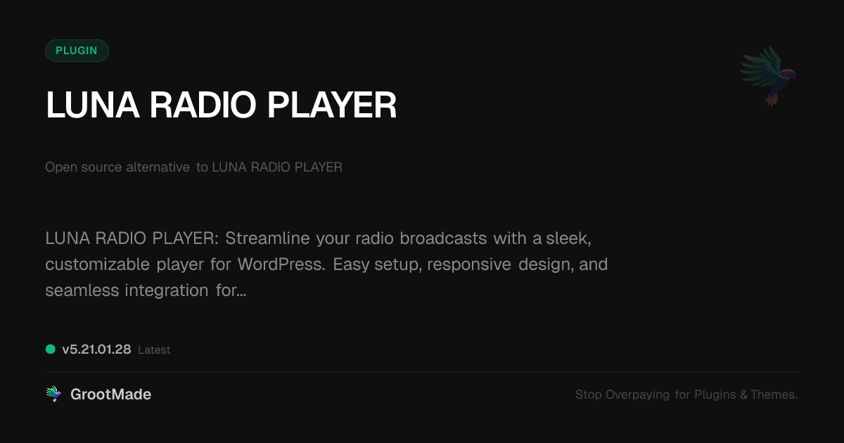Preview of LUNA RADIO PLAYER