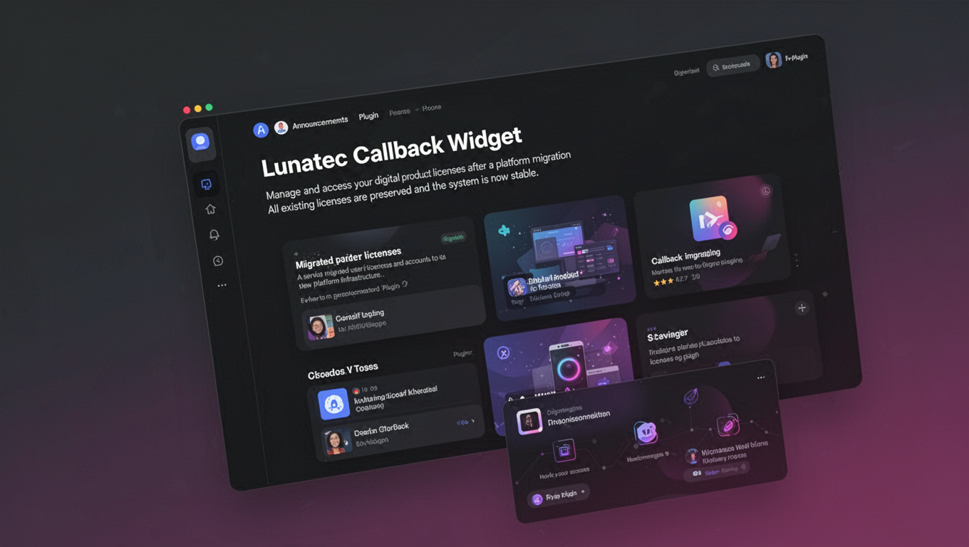 Preview of Lunatec Callback Widget