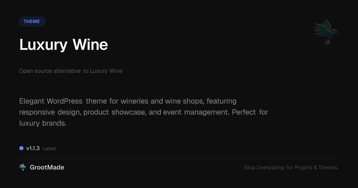 Preview of Luxury Wine