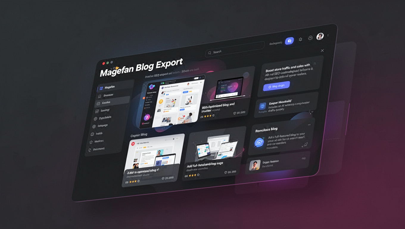 Preview of Magefan Blog Export