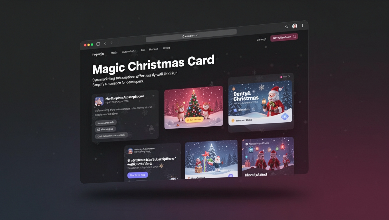 Preview of Magic Christmas Card