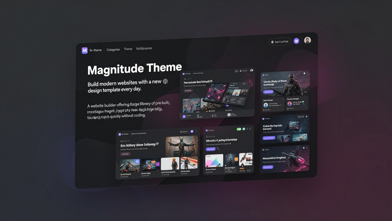 Preview of Magnitude Theme