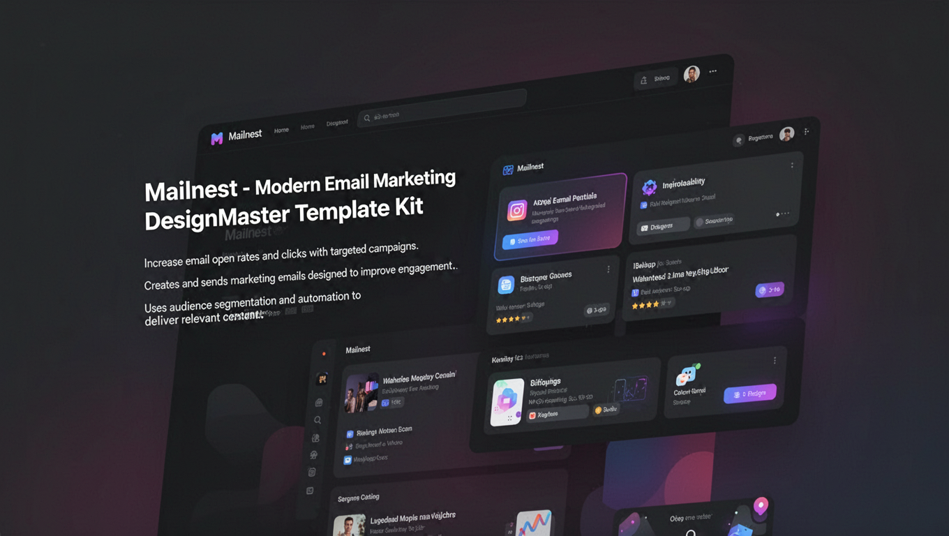 Preview of Mailnest - Modern Email Marketing DesignMaster Template Kit