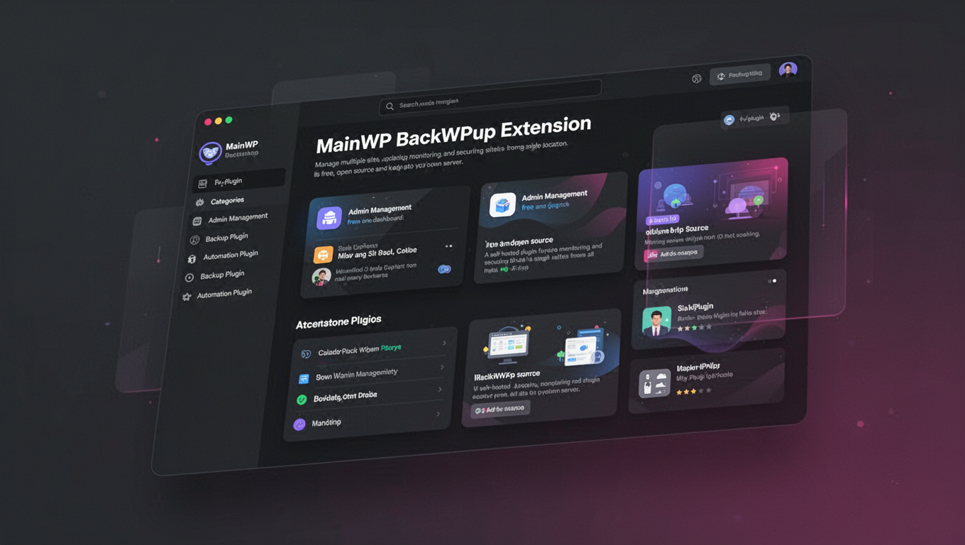 Preview of MainWP BackWPup Extension