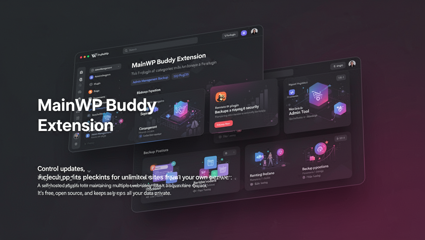 Preview of MainWP Buddy Extension