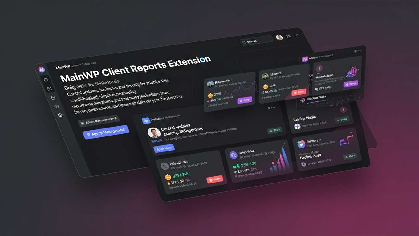 Preview of MainWP Client Reports Extension