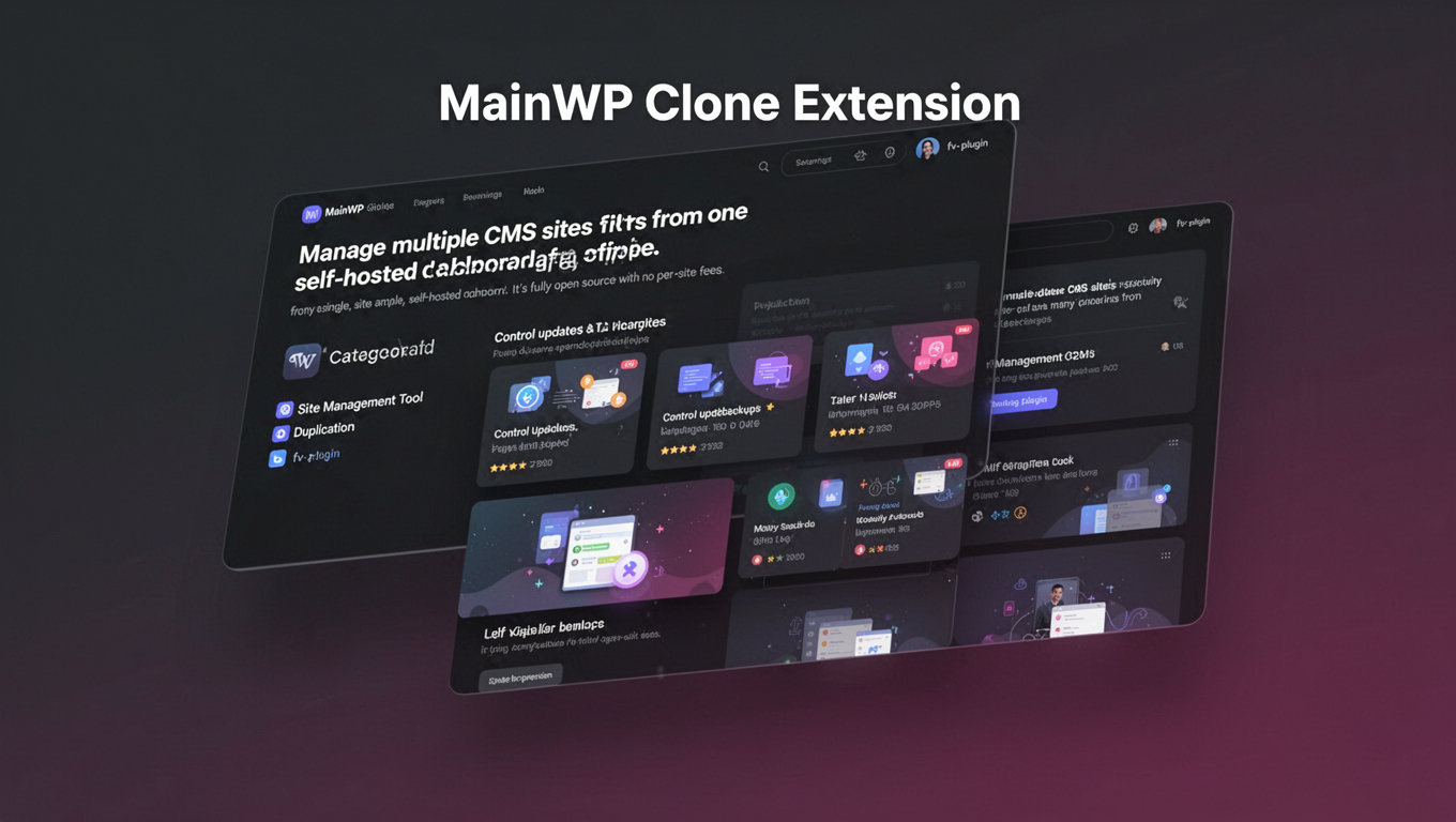 Preview of MainWP Clone Extension