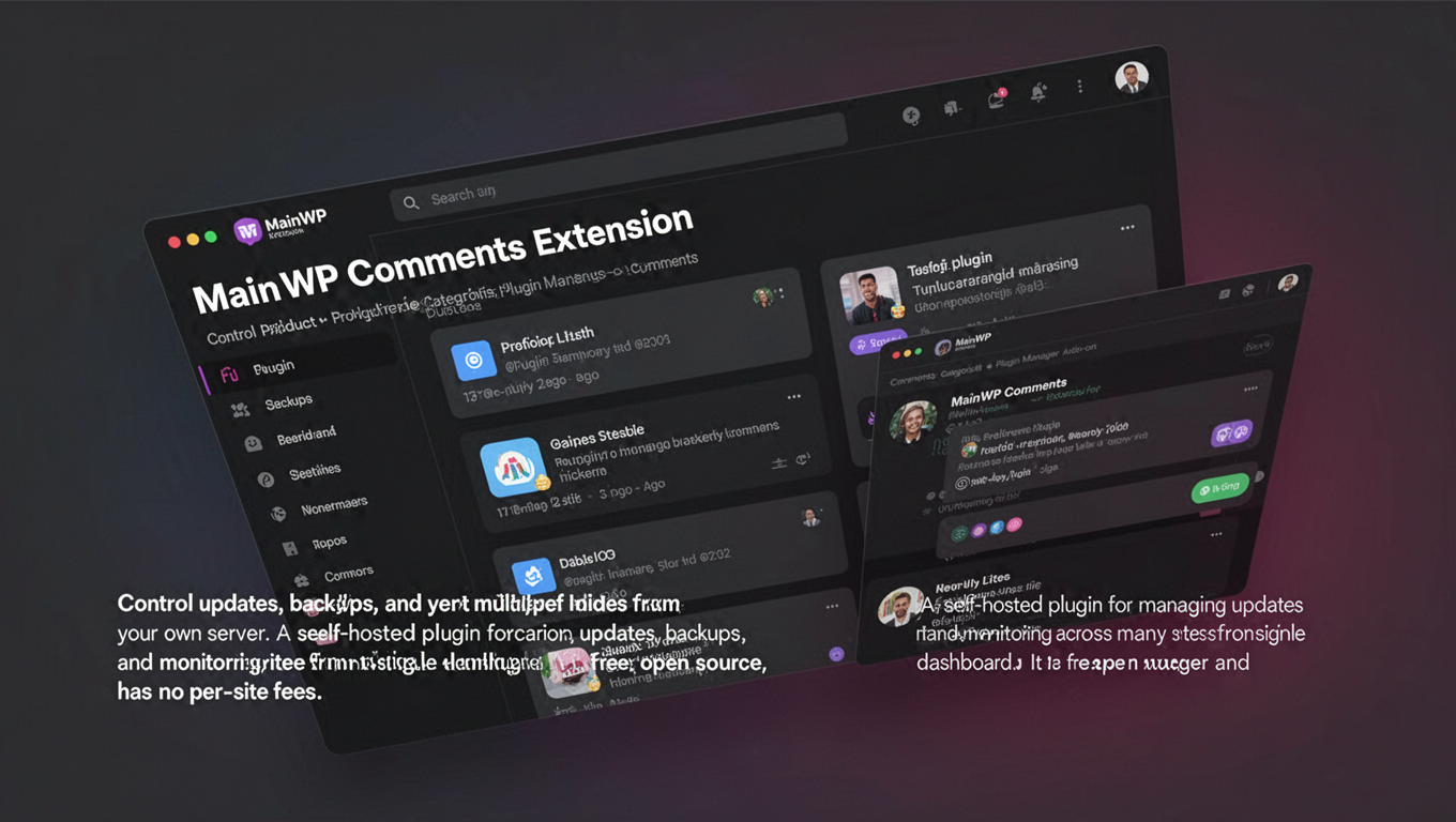 Preview of MainWP Comments Extension