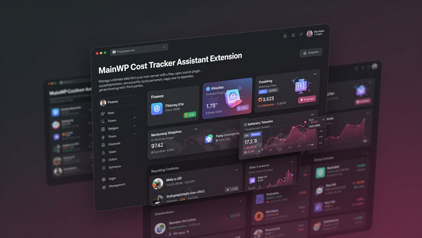 Preview of MainWP Cost Tracker Assistant Extension