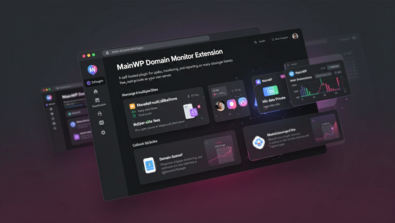 Preview of MainWP Domain Monitor Extension